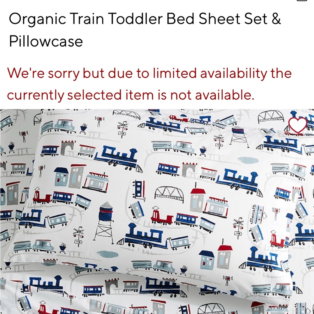 Train Themed Graphic Fabric